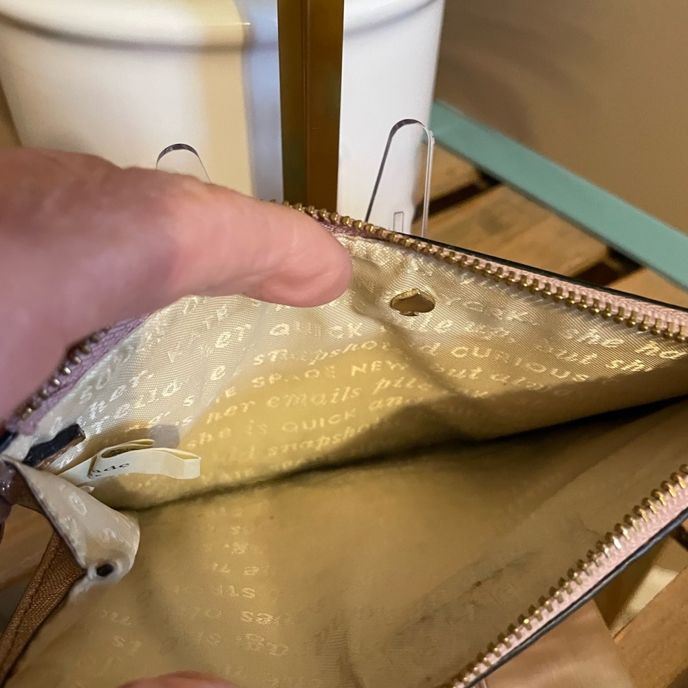 Kate Spade Rose Gold Glitter Wristlet (EUC) - Picture 4 of 4